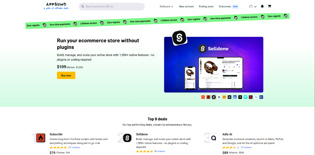 AppSumo Homepage