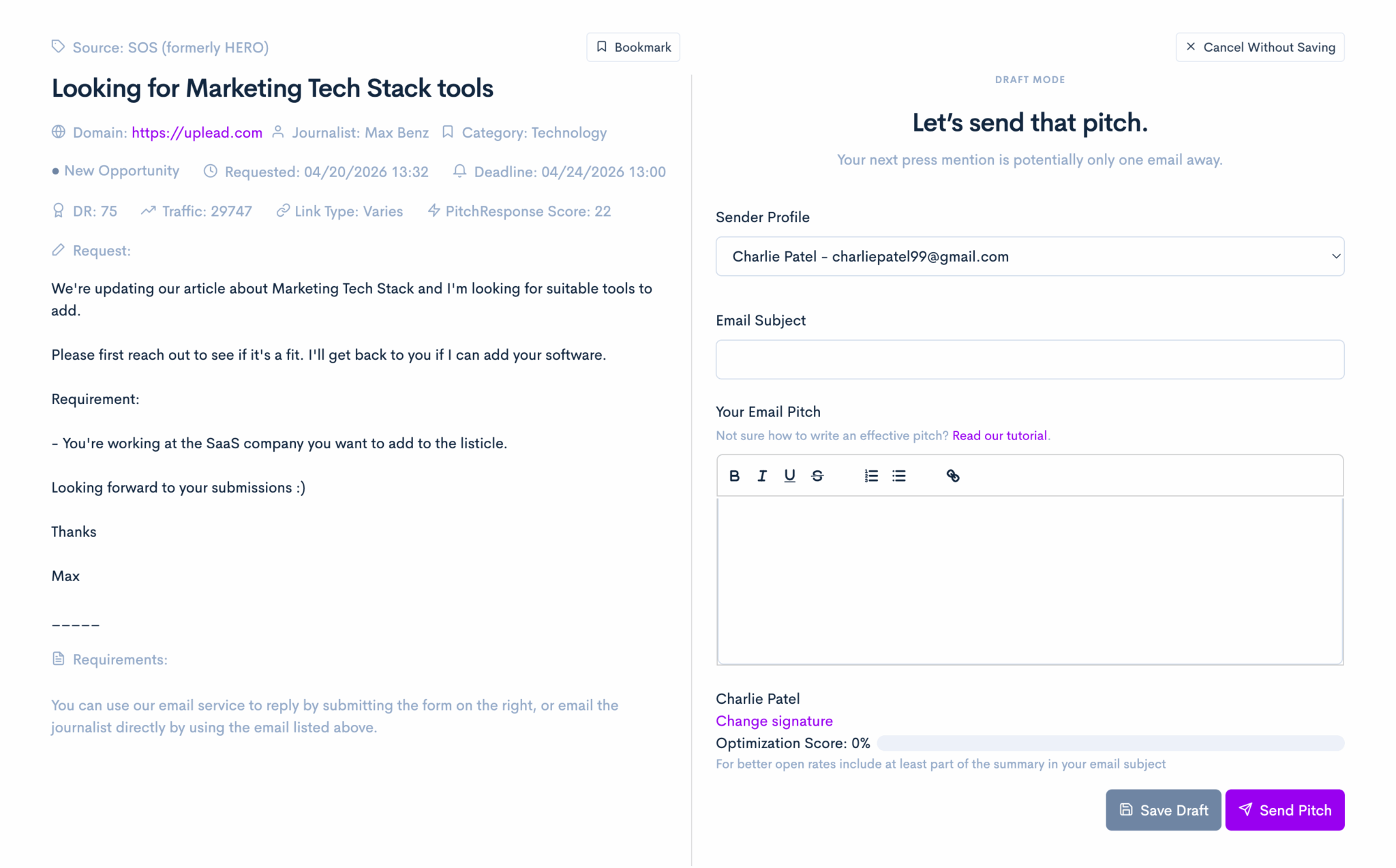 PitchResponse AI Pitches